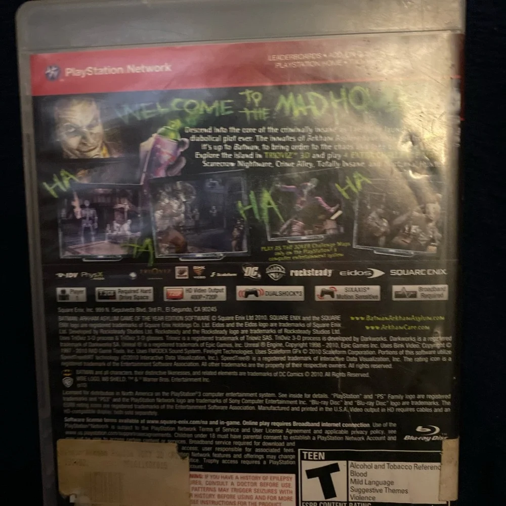 Sony PS3 Terraria Game Case – Blue Cover Art